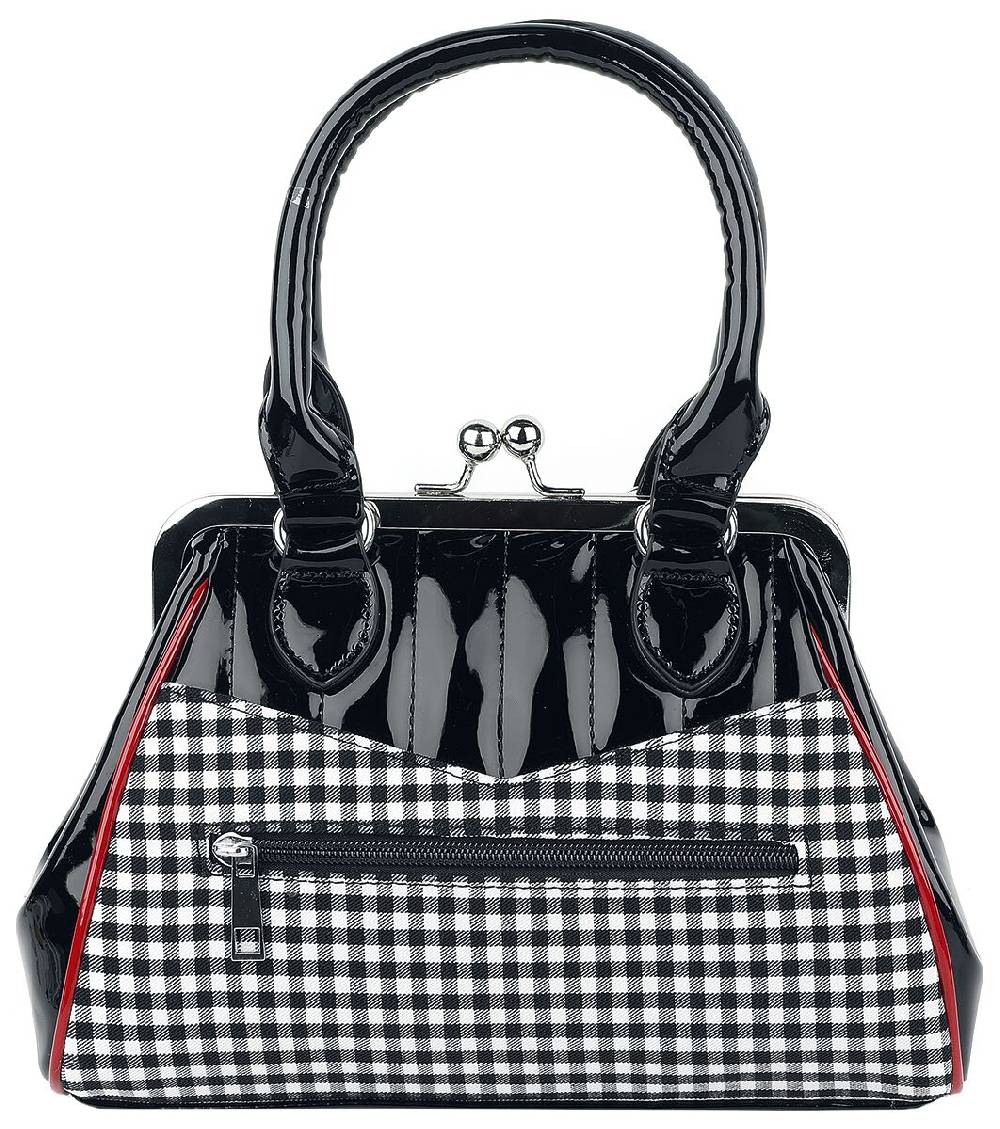 EMP "Rockabilly Cherry" Handtasche Schwarz/rot/weiß Von Banned Retro