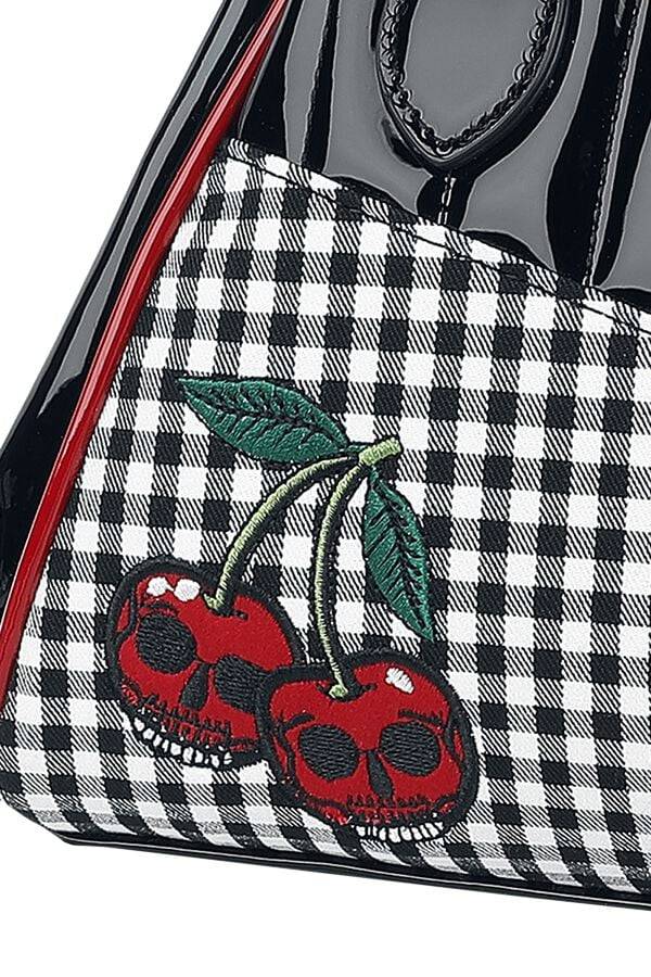 EMP "Rockabilly Cherry" Handtasche Schwarz/rot/weiß Von Banned Retro