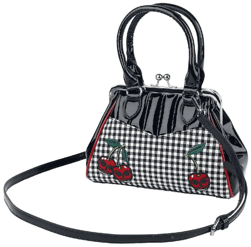EMP "Rockabilly Cherry" Handtasche schwarz/rot/weiß von Banned Retro