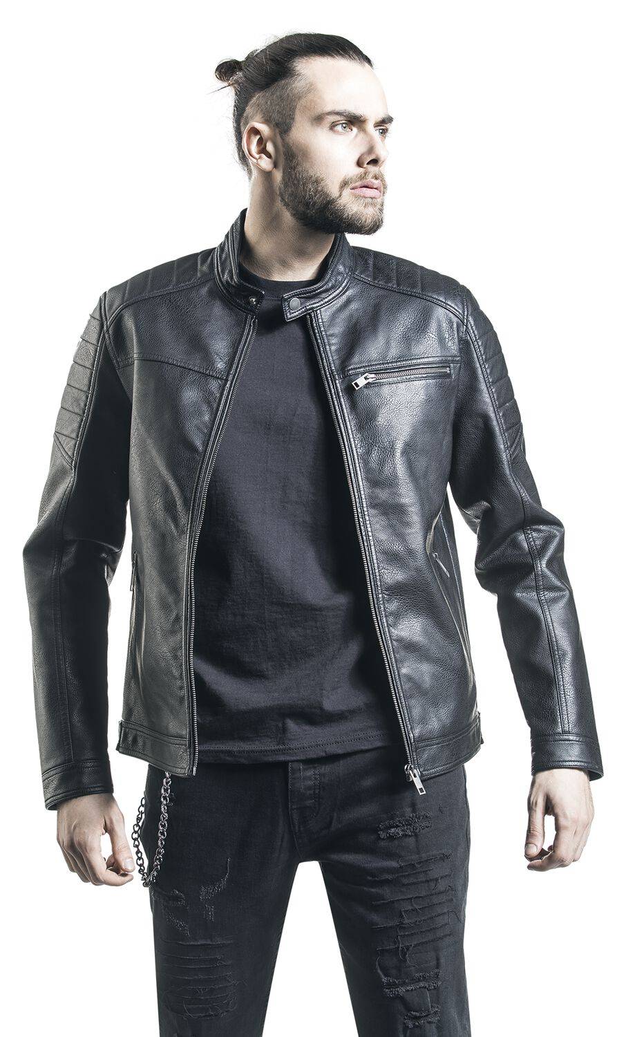 EMP "Rocky Jacket" Kunstlederjacke Schwarz Von Produkt
