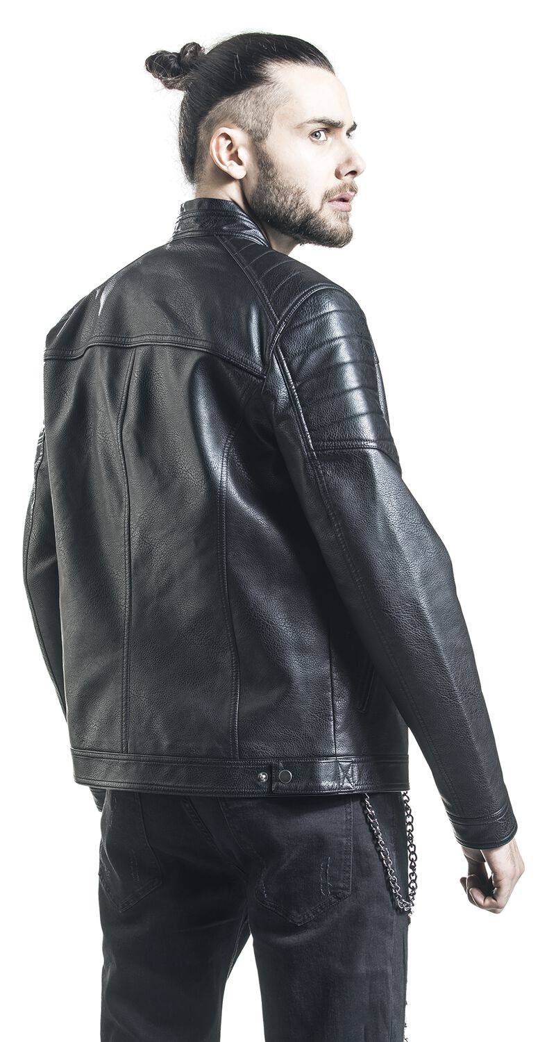 EMP "Rocky Jacket" Kunstlederjacke Schwarz Von Produkt