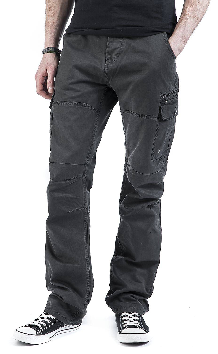 EMP "Rocky Star Pants" Cargohose Charcoal Von Brandit