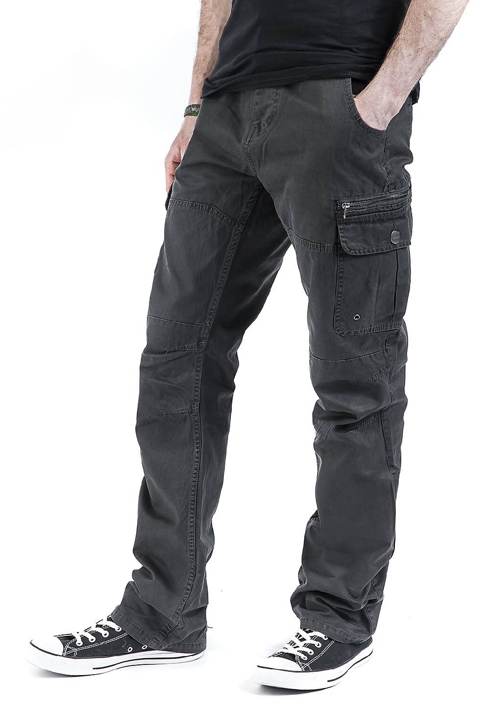 EMP "Rocky Star Pants" Cargohose Charcoal Von Brandit