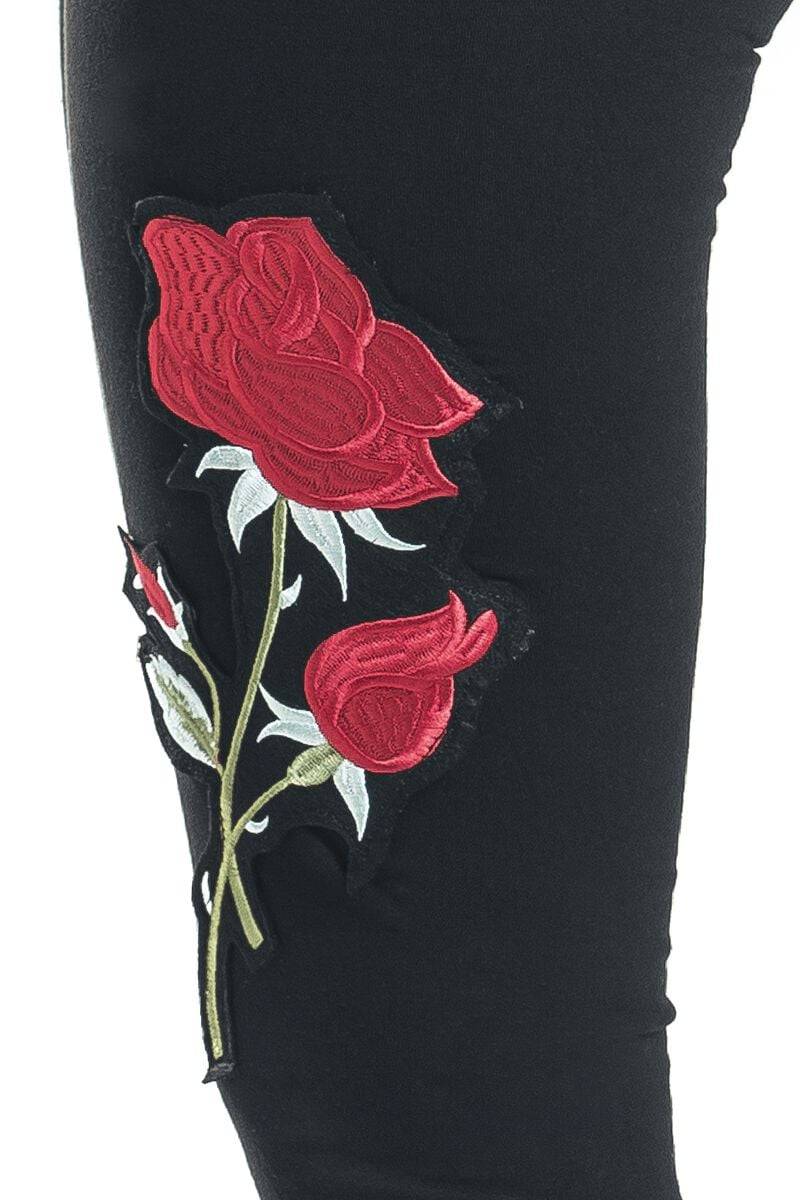 EMP "Rose Corset Legging" Leggings Schwarz Von Vixxsin