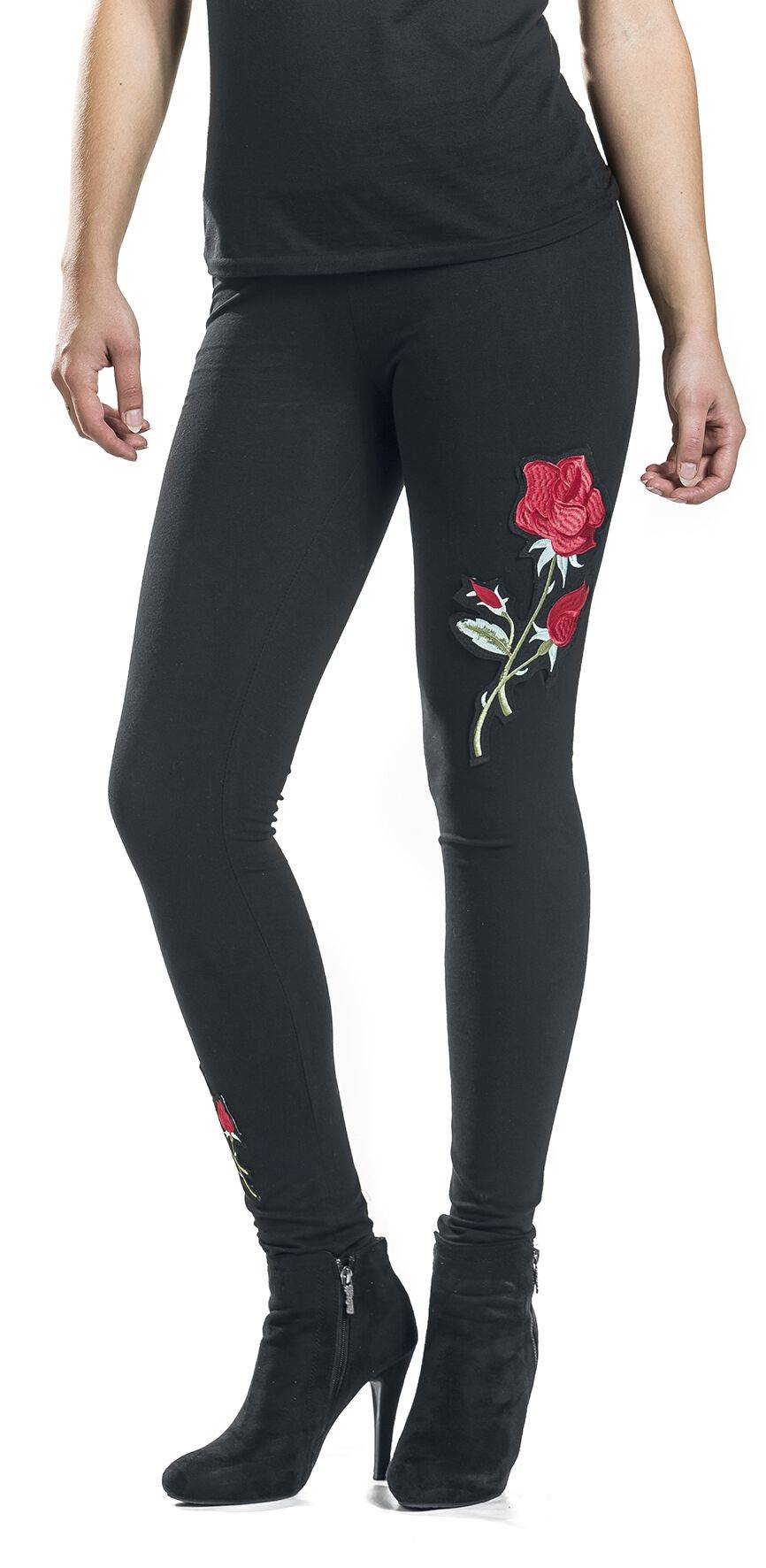 EMP "Rose Corset Legging" Leggings Schwarz Von Vixxsin