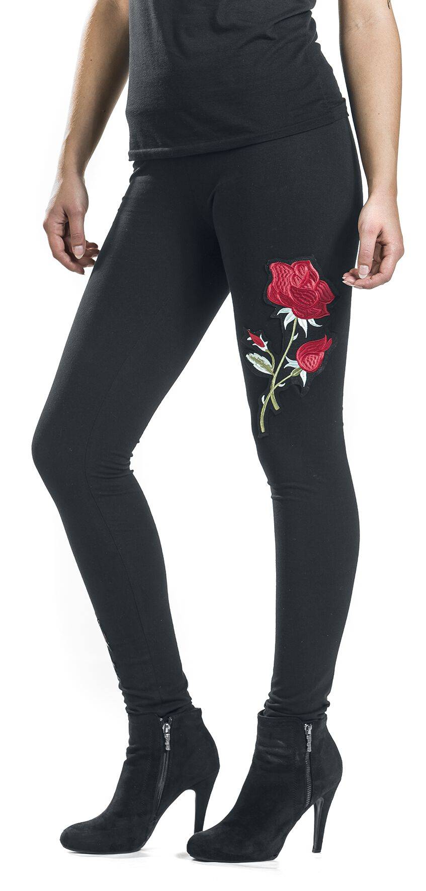 EMP "Rose Corset Legging" Leggings Schwarz Von Vixxsin