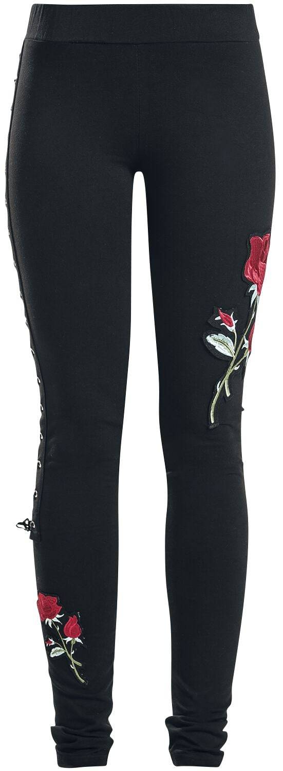 EMP "Rose Corset Legging" Leggings schwarz von Vixxsin