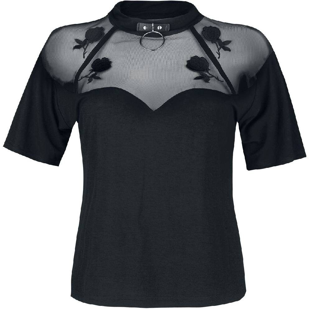 EMP "Rose Garden Mesh Top" T-Shirt schwarz von Jawbreaker
