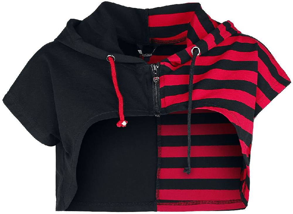 EMP "Ruby Ictus Hoodie" Cardigan schwarz/rot von Banned Alternative