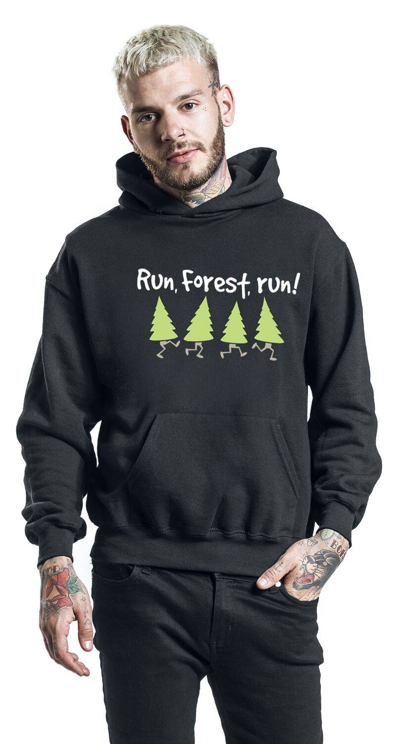 EMP "Run, Forest, Run!" Kapuzenpullover Schwarz Von Sprüche