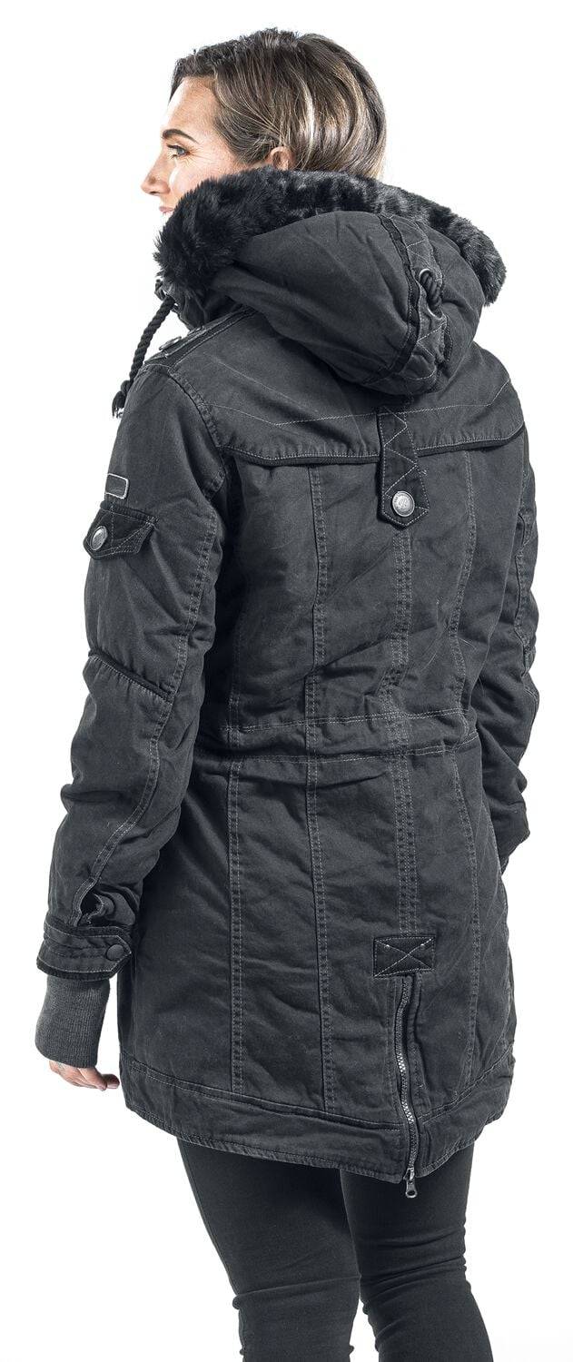 EMP "Saby Girls Parka" Winterjacke Schwarz Von Brandit