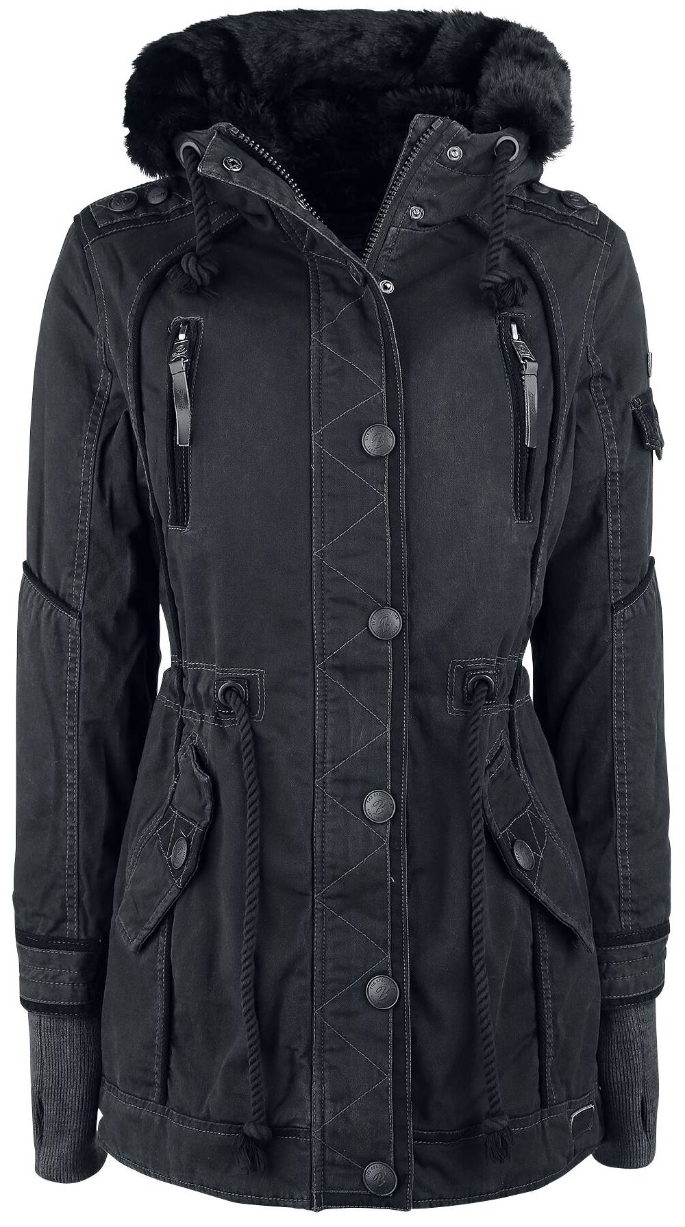 EMP "Saby Girls Parka" Winterjacke schwarz von Brandit