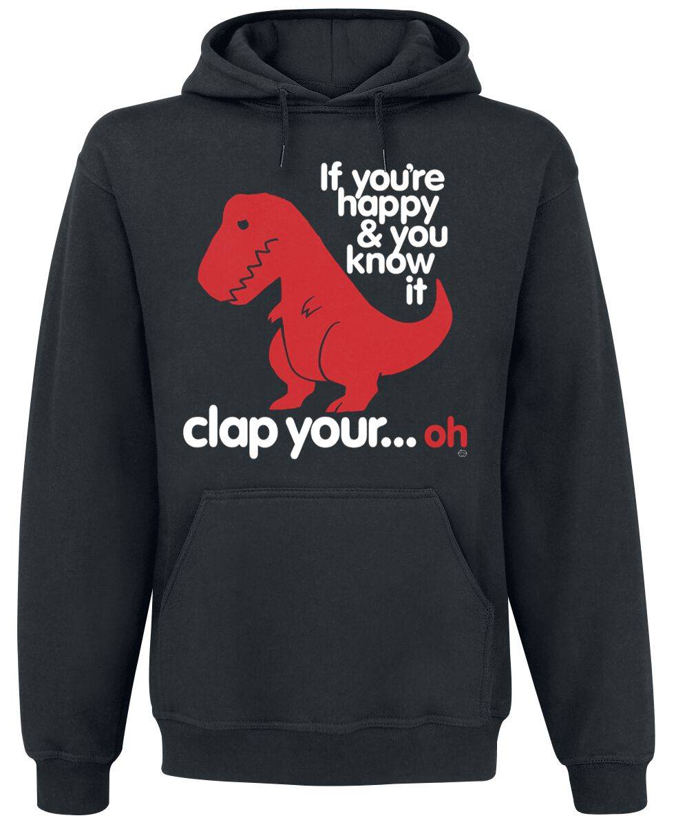 EMP "Sad T-Rex" Kapuzenpullover schwarz von Goodie Two Sleeves