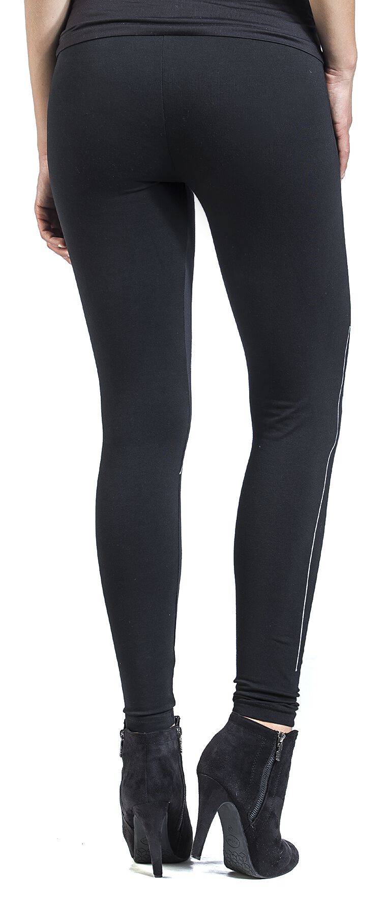 EMP "Salem Grumpy Kitty" Leggings Schwarz Von Jawbreaker