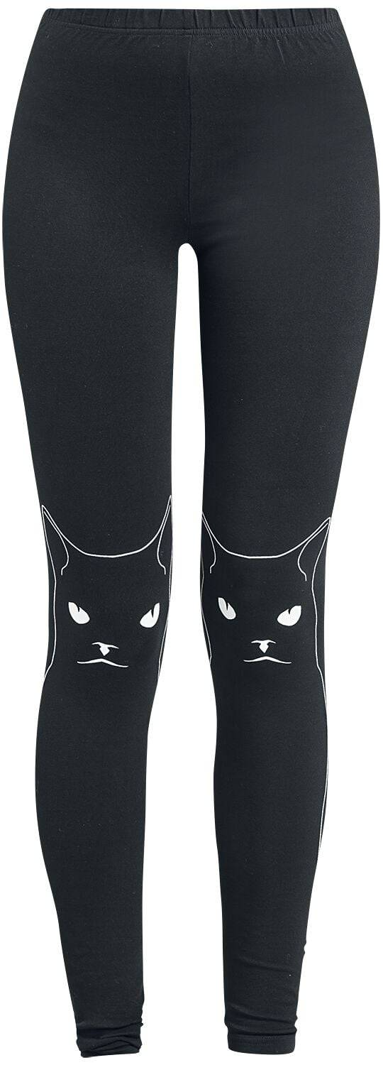EMP "Salem Grumpy Kitty" Leggings schwarz von Jawbreaker