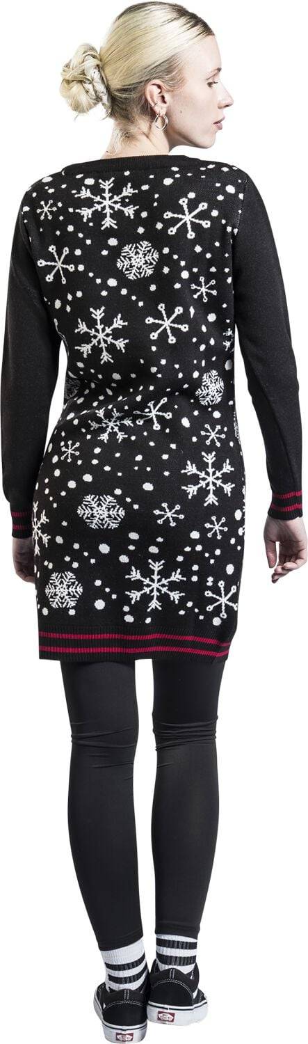 EMP "Santa Riding Unicorn" Mittellanges Kleid Multicolor Von Ugly Christmas Sweater