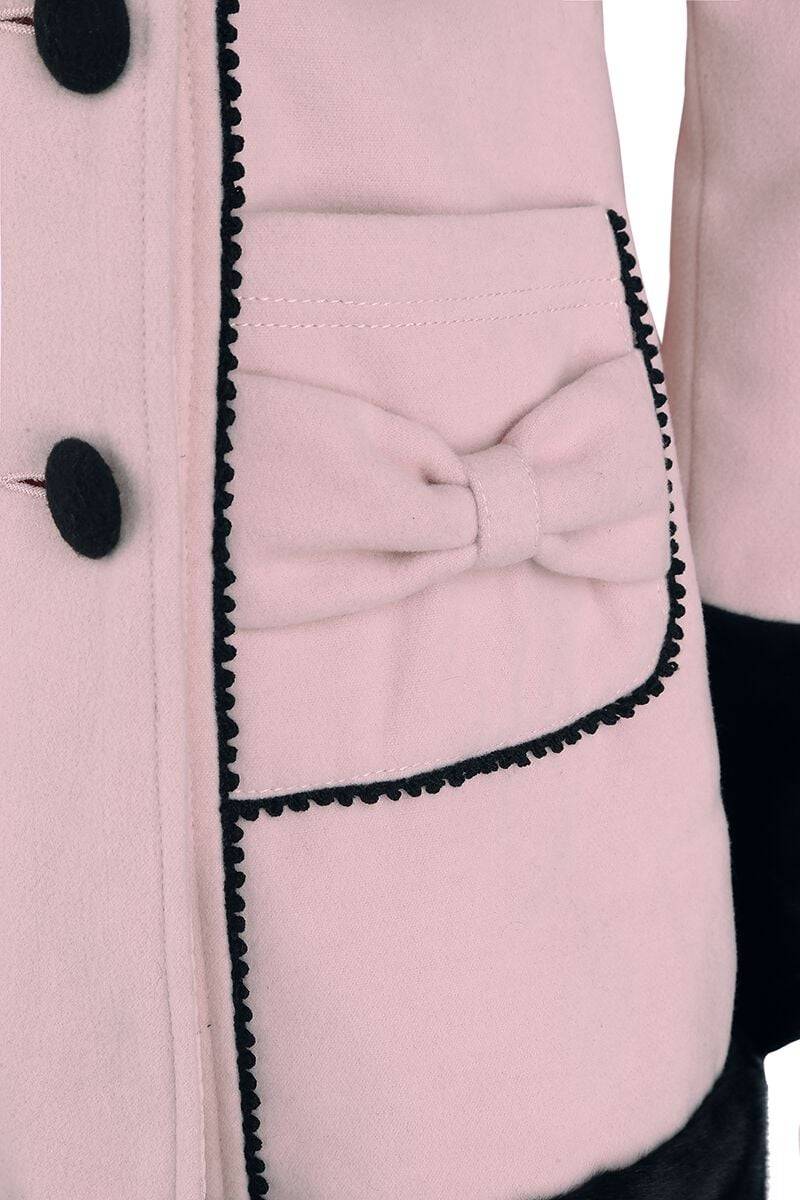 EMP "Sarah Jane Coat" Wintermantel Rosa Von Hell Bunny