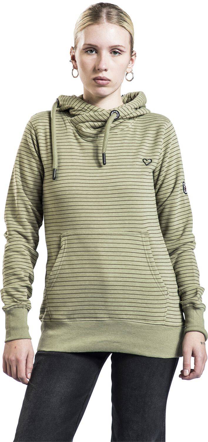 EMP "SarahAK Z Hoodie" Kapuzenpullover Beige Meliert Von Alife And Kickin