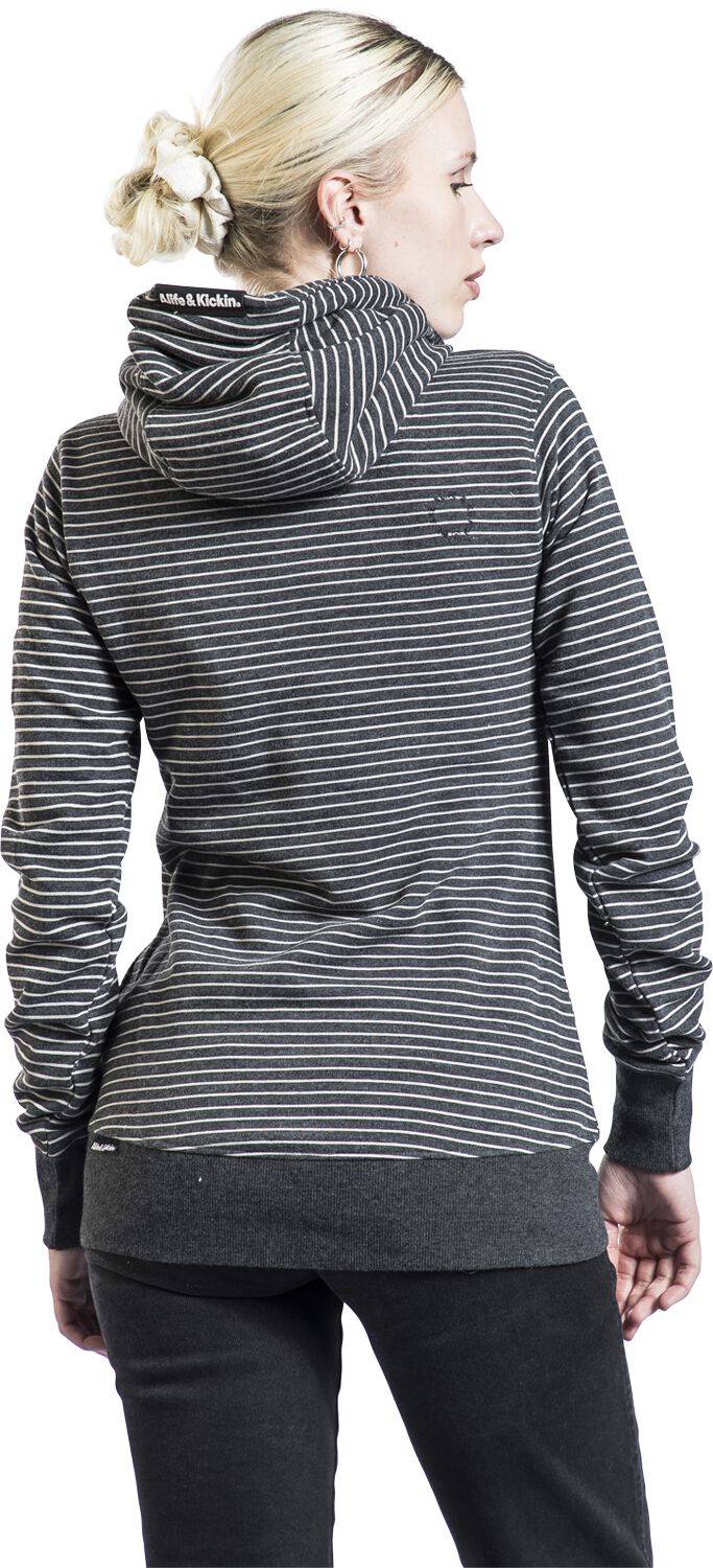 EMP "SarahAK Z Hoodie" Kapuzenpullover Schwarz/weiß Von Alife And Kickin