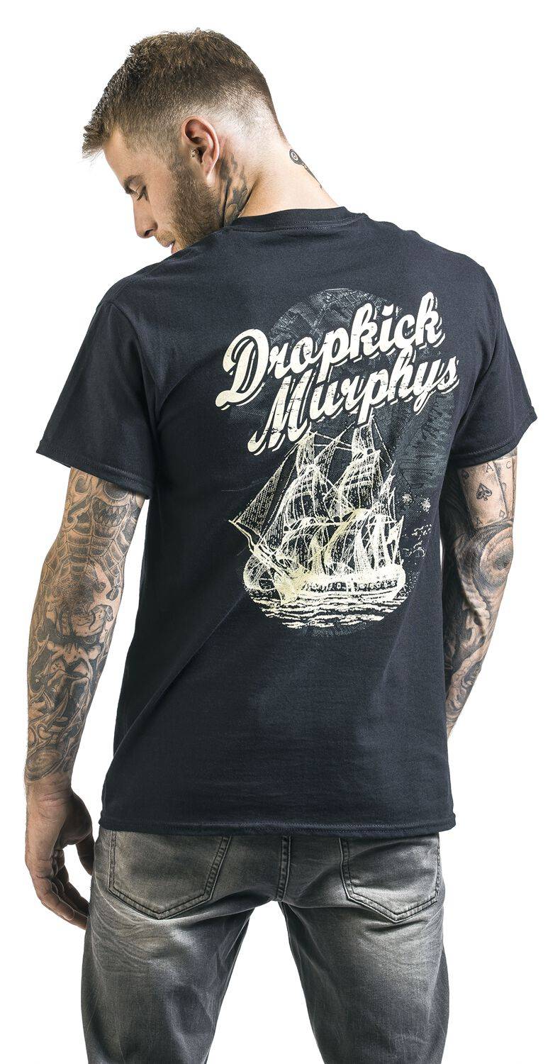 EMP "Scally Skull Ship" T-Shirt Schwarz Von Dropkick Murphys