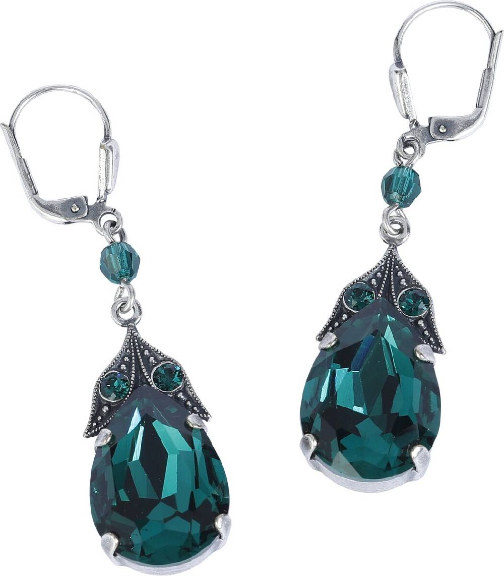 EMP "Scarabeus Green" Ohrring silberfarben von Krikor