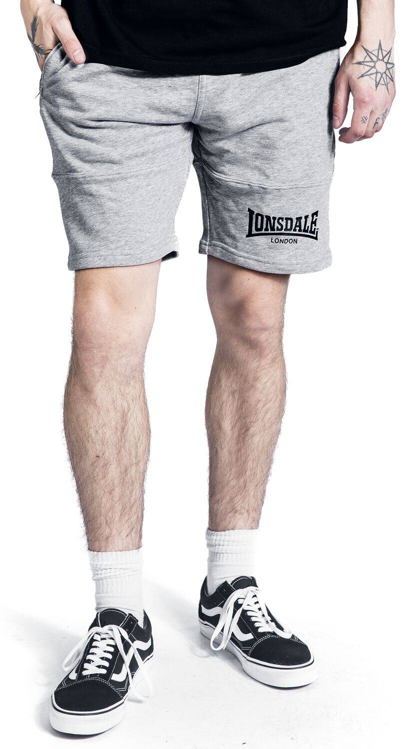 EMP "SCARVELL" Short Grau Meliert Von Lonsdale London