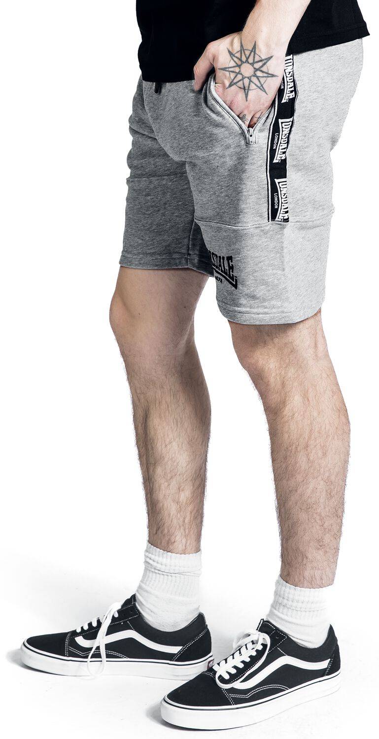 EMP "SCARVELL" Short Grau Meliert Von Lonsdale London