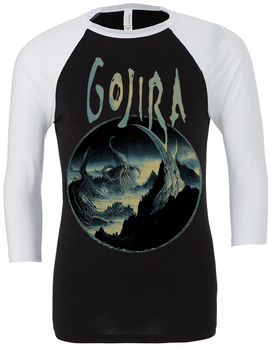 EMP "Sea Creature Raglan" Langarmshirt schwarz/weiß von Gojira