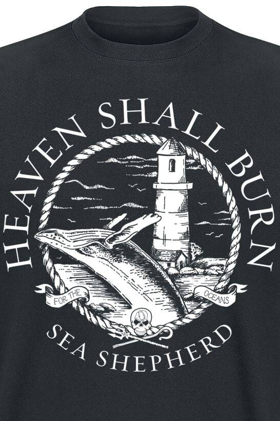 EMP "Sea Shepherd Cooperation - For The Oceans" T-Shirt Schwarz Von Heaven Shall Burn