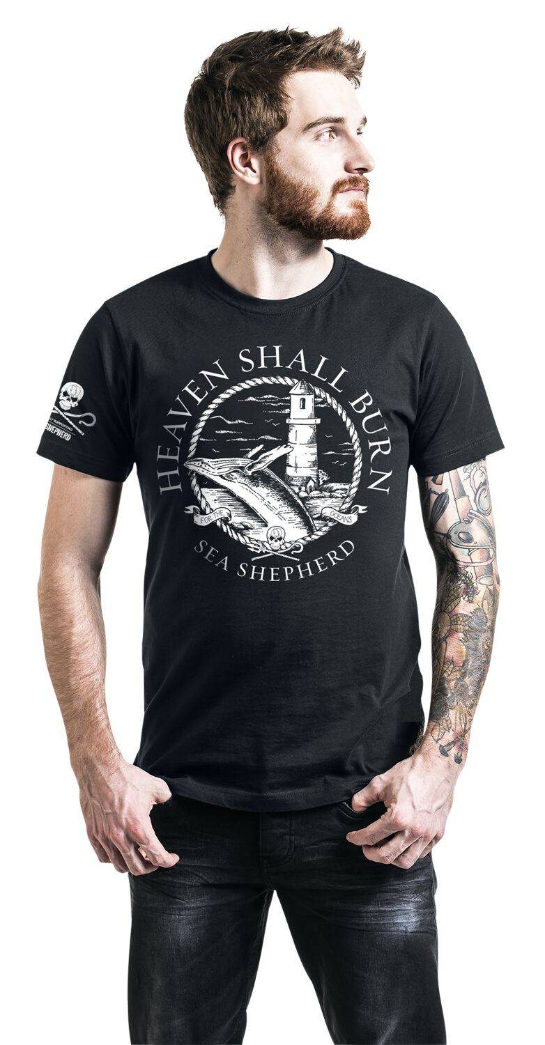 EMP "Sea Shepherd Cooperation - For The Oceans" T-Shirt Schwarz Von Heaven Shall Burn