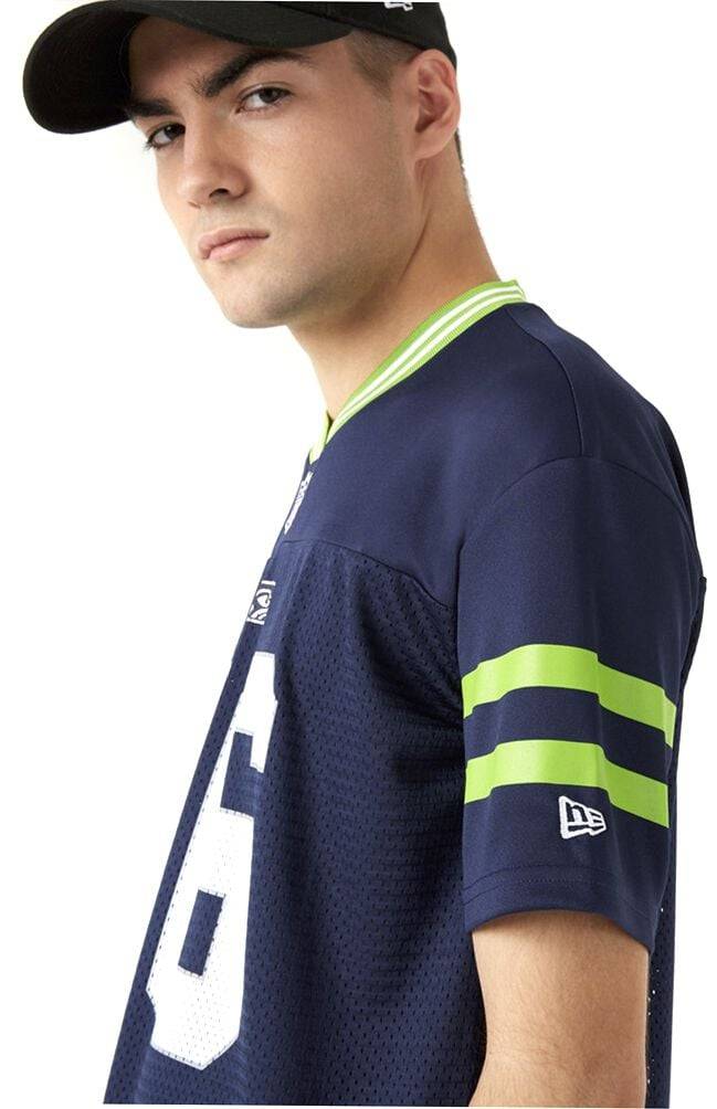 EMP "Seattle Seahawks Oversized Tee" T-Shirt Dunkelblau Von New Era - NFL