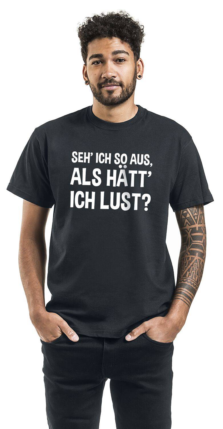 EMP "Seh' Ich So Aus, Als Hätt' Ich Lust?" T-Shirt Schwarz Von Sprüche