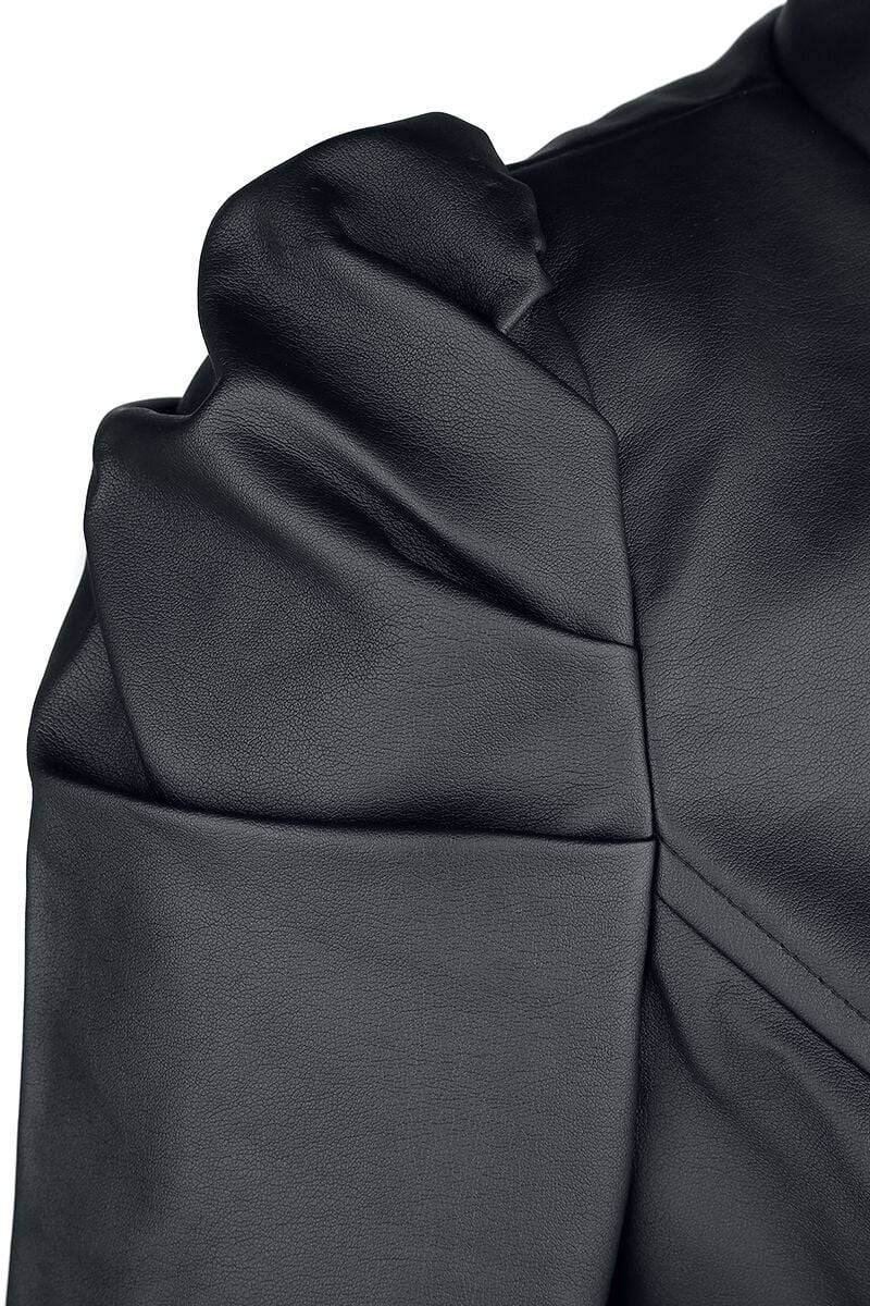 EMP "Serena Jacket" Kunstlederjacke Schwarz Von H&R London