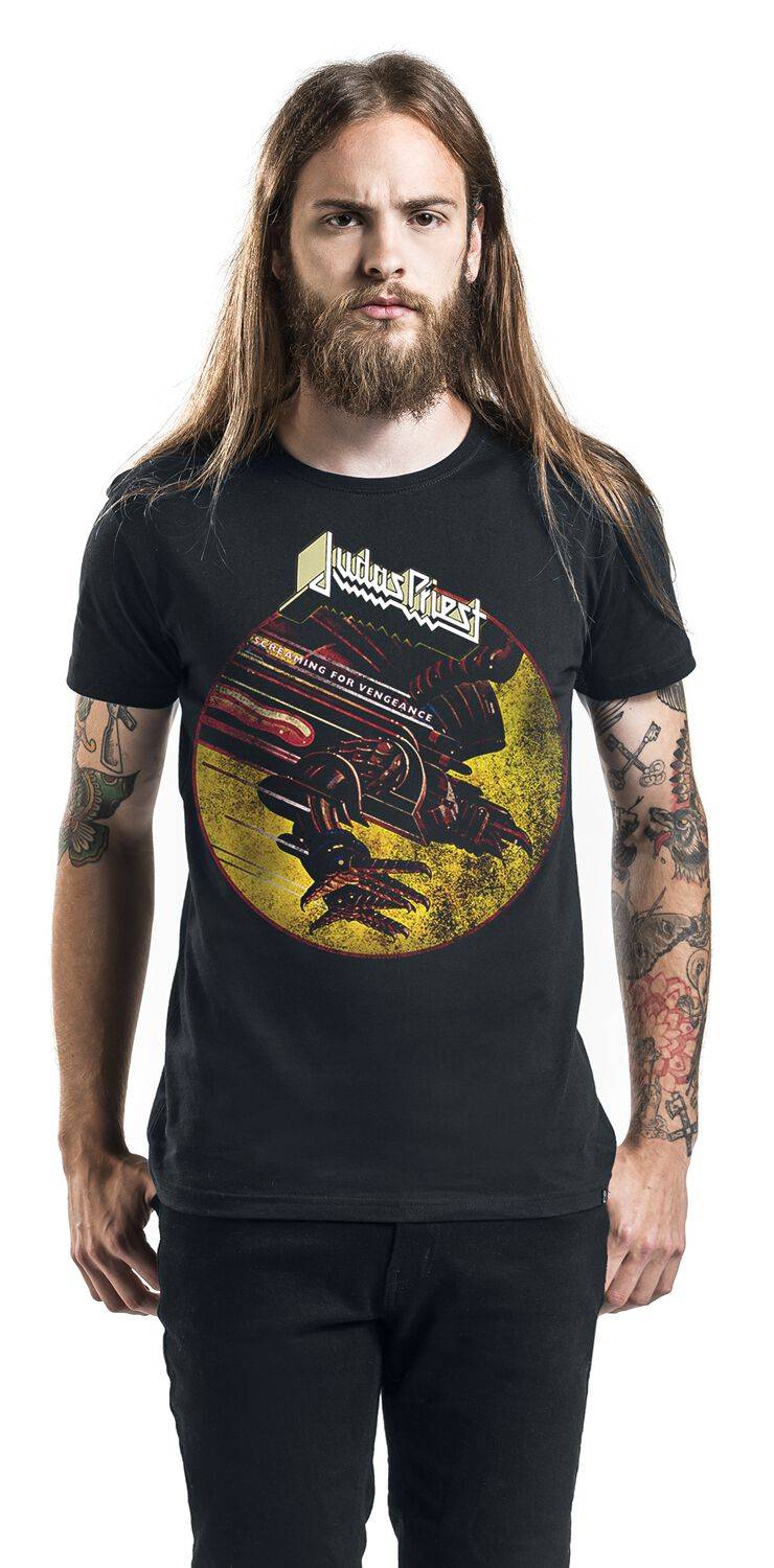 EMP "SFV Distressed" T-Shirt Schwarz Von Judas Priest