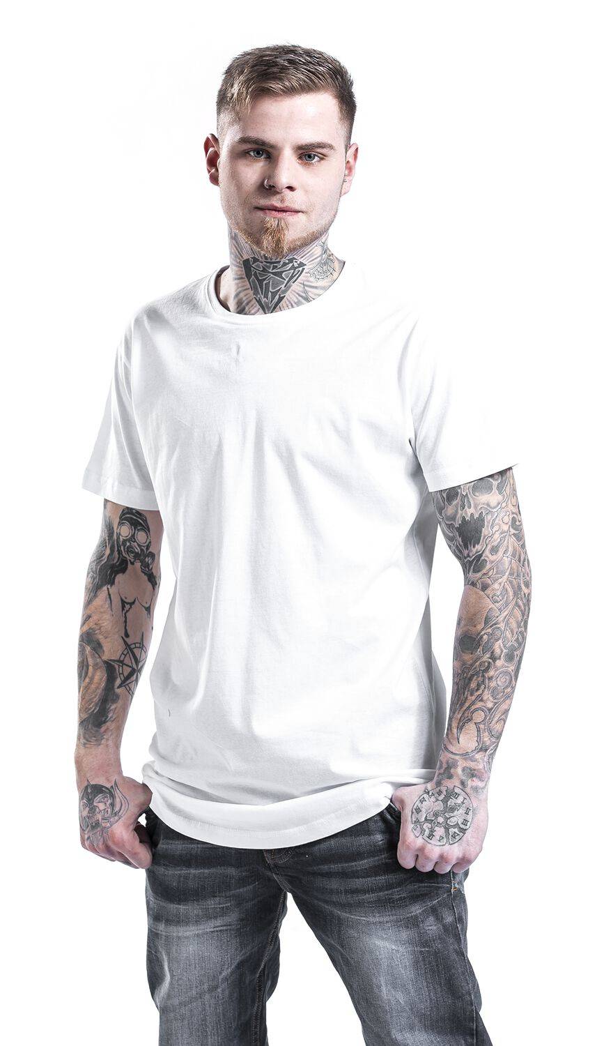 EMP "Shaped Long Tee" T-Shirt Weiß Von Urban Classics