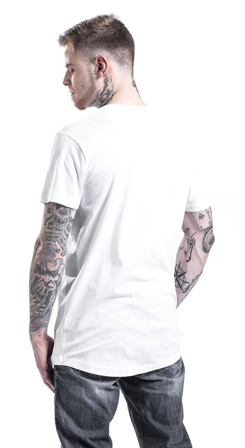EMP "Shaped Long Tee" T-Shirt Weiß Von Urban Classics