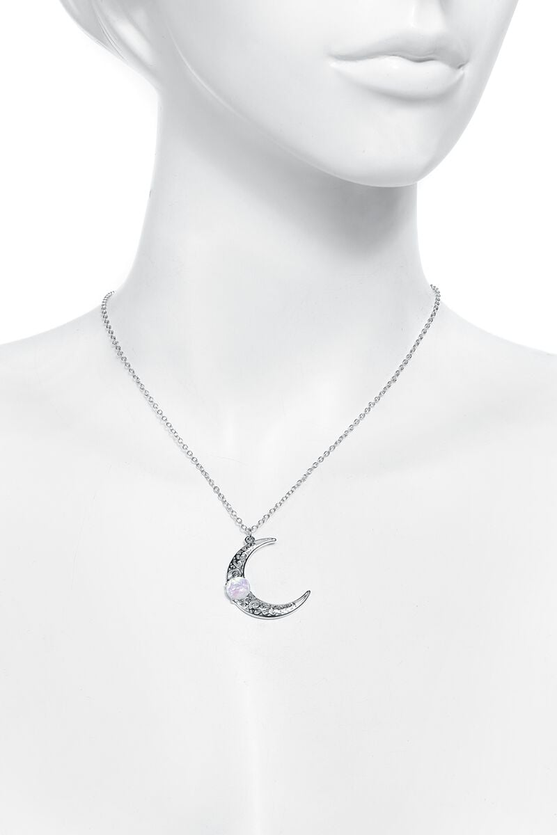 EMP "Shiny Moon" Haarspange Silberfarben Von Gothicana By EMP