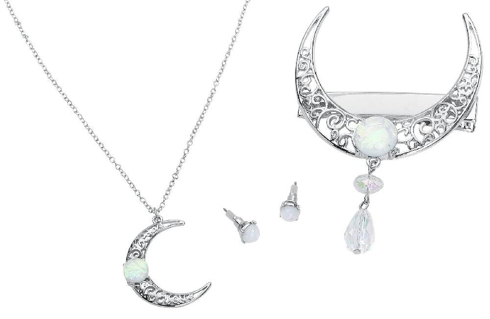 EMP "Shiny Moon" Haarspange silberfarben von Gothicana by EMP