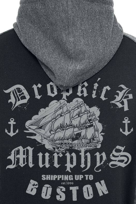 EMP "Shipping Up To Boston" Kapuzenpullover Schwarz/grau Von Dropkick Murphys