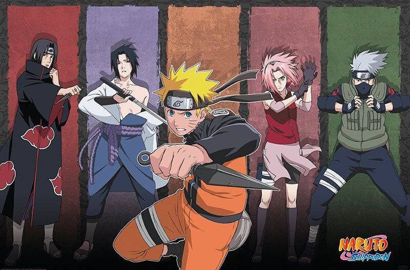 EMP "Shippuden - Naruto & Allies" Poster multicolor von Naruto