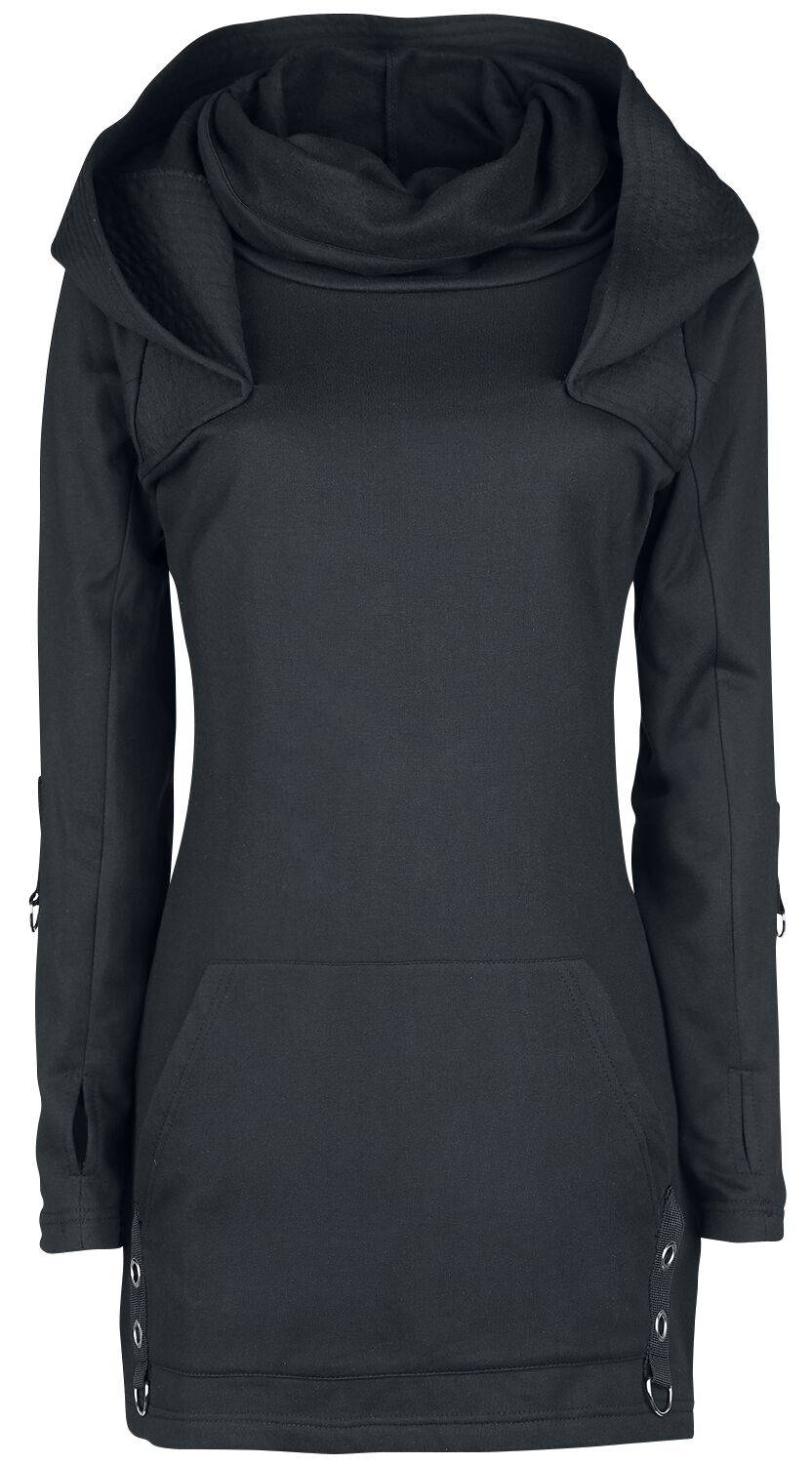 EMP "Siego Top" Kapuzenpullover schwarz von Poizen Industries