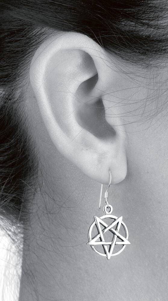 EMP "Silver Pentagram" Ohrring Von EtNox Magic And Mystic