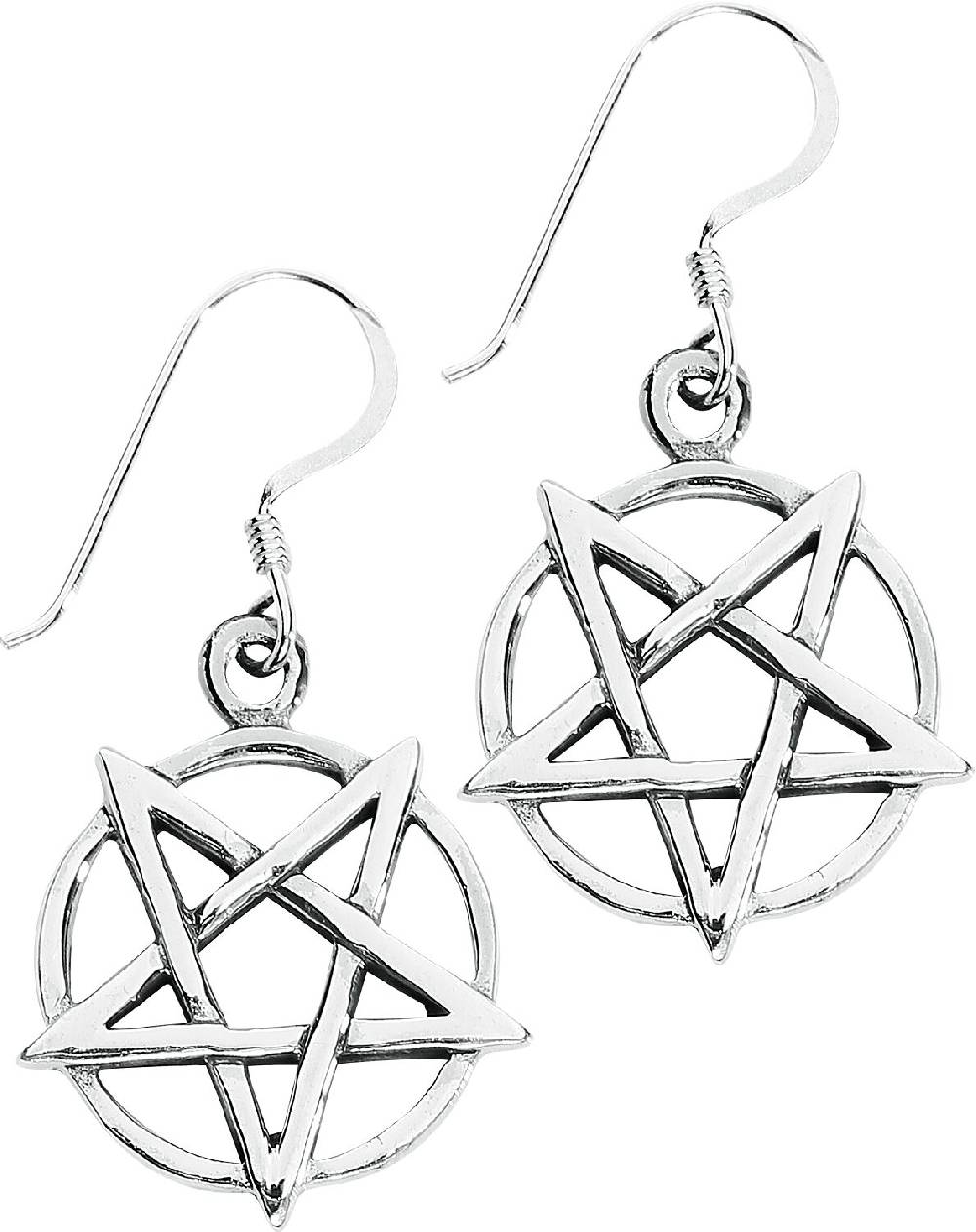EMP "Silver Pentagram" Ohrring von etNox magic and mystic