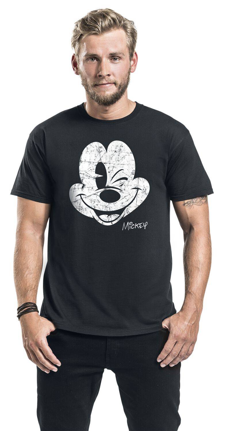 EMP "Since Beaten Face" T-Shirt Schwarz Von Micky Maus