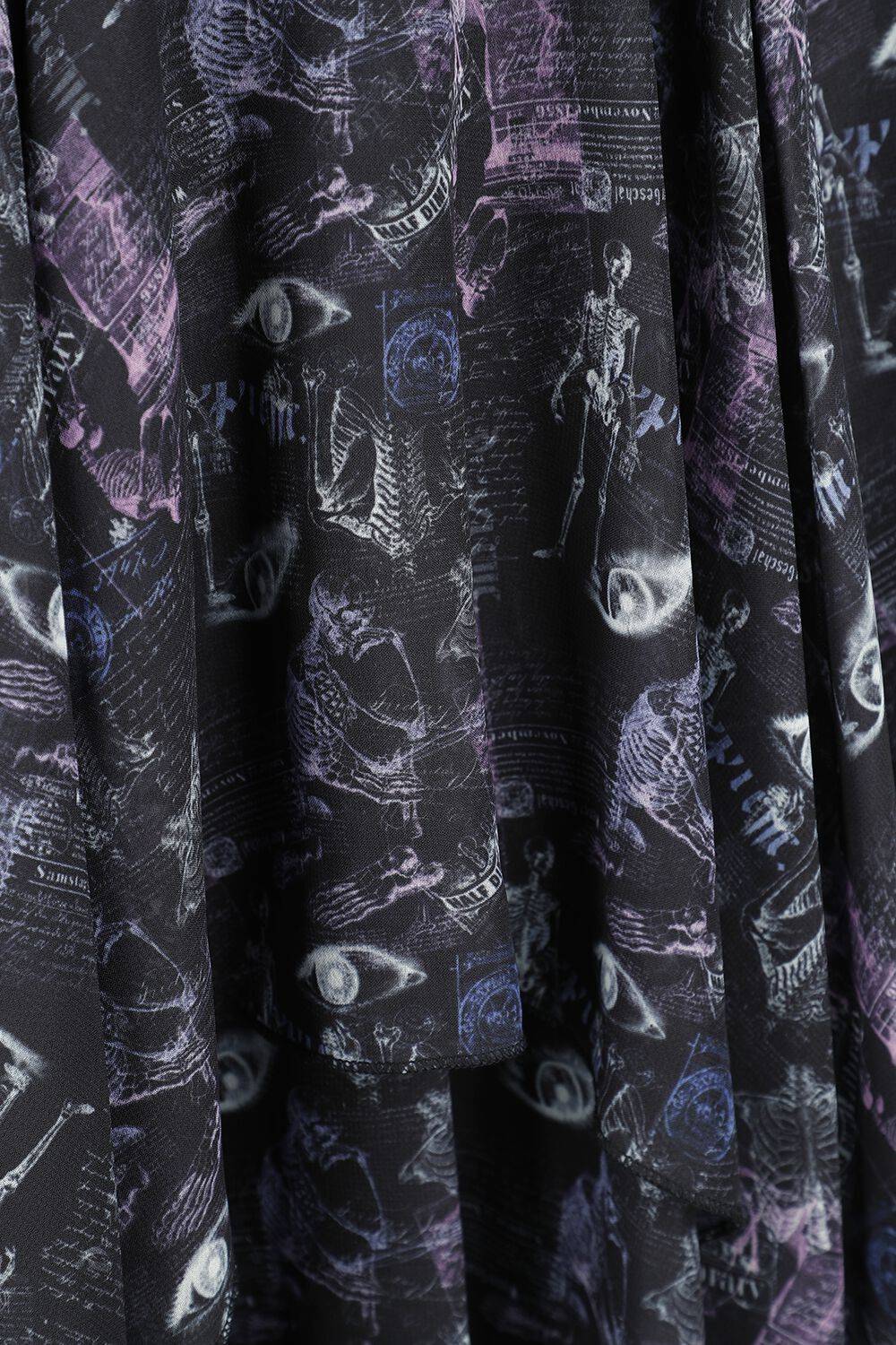 EMP "Skeleton Dress" Mittellanges Kleid Multicolor Von Coven United