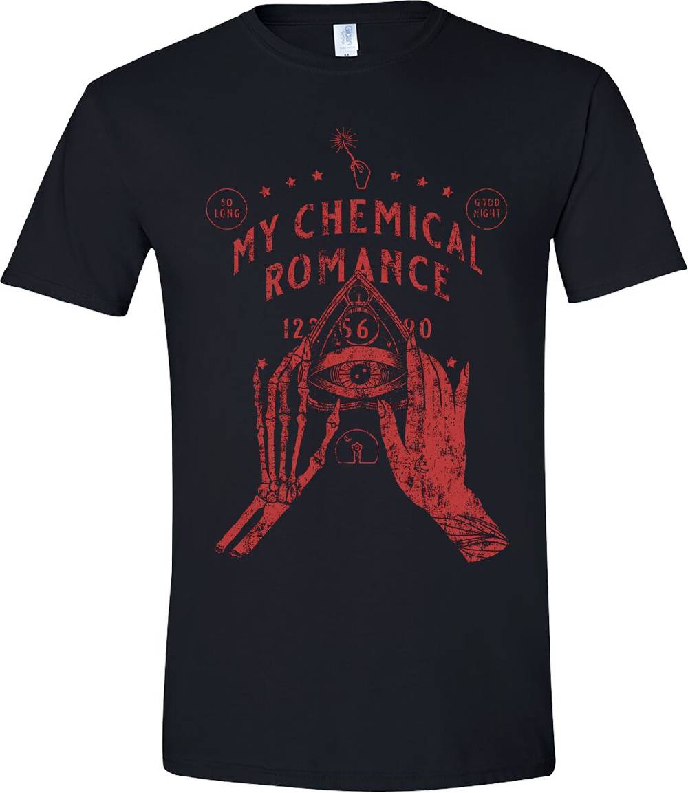 EMP "Skeleton Planchette (Red Print)" T-Shirt schwarz von My Chemical Romance