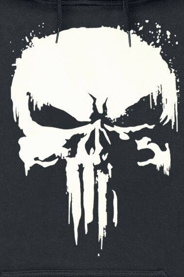 EMP "Skull - Glow In The Dark" Kapuzenpullover Schwarz Von The Punisher