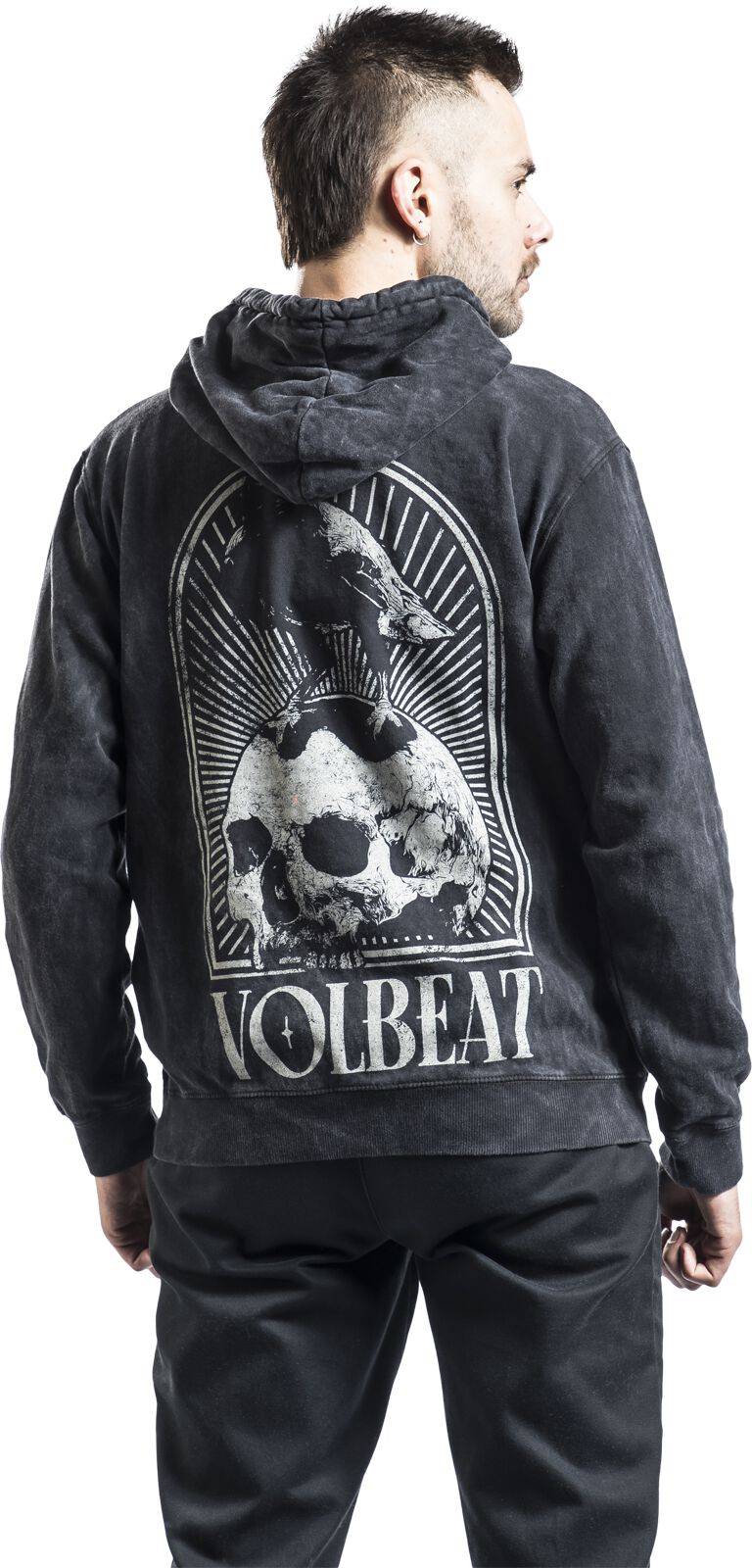 EMP "Skull Raven" Kapuzenpullover Anthrazit Von Volbeat