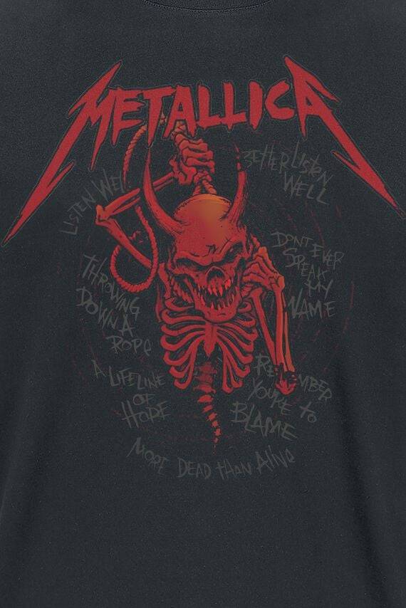 EMP "Skull Screaming Red 72 Seasons" T-Shirt Schwarz Von Metallica