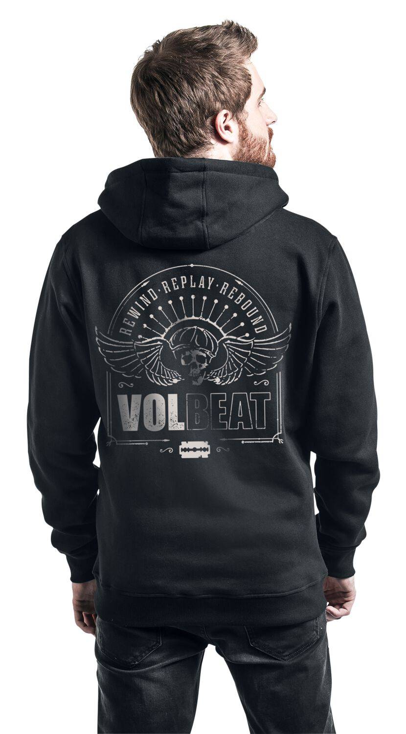 EMP "Skullwing - Rewind, Replay, Rebound" Kapuzenjacke Schwarz Von Volbeat
